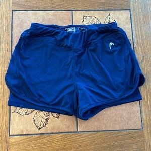 Comfortable blue workout shorts from Head